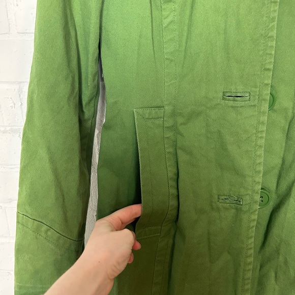 H&M Trendy Green Jacket with Floral Lining - Picture 3 of 5